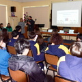 Alcalde visitó el colegio Francisco de Asís donde funcionarios de Senda realizan conversatorio comunal de prevención 29-08-2023 (1)