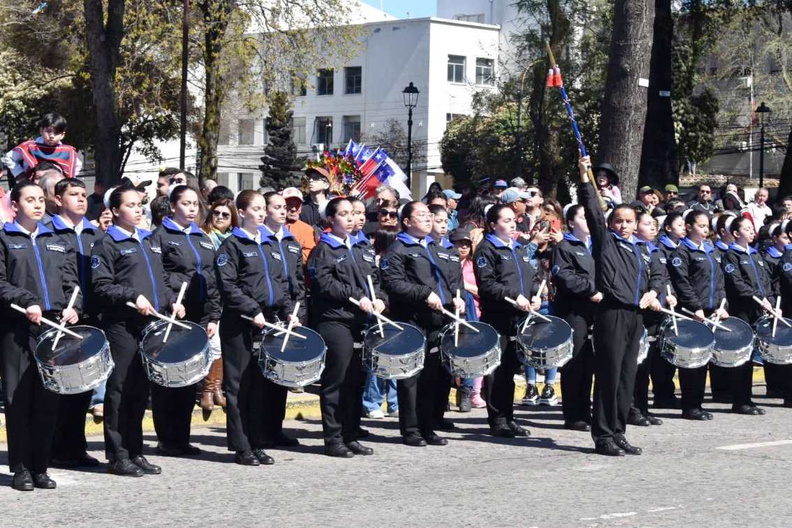 Banda Liceo Bicentenario José Manuel Pinto Arias participo de la Parada Militar 2023 20-09-2023 (5)