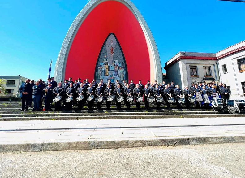 Banda Liceo Bicentenario José Manuel Pinto Arias participo de la Parada Militar 2023 20-09-2023 (11)