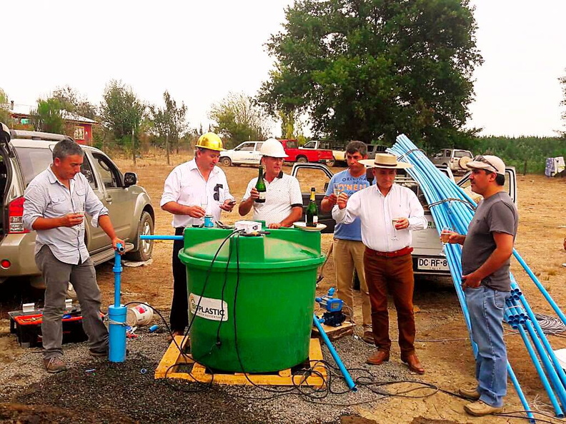 Se probó el primer pozo de agua en el sector Lluanco Tejería que beneficiará a 53 familias 27-02-2017 (1)