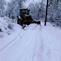 Retroexcavadora municipal limpia la nieve de los caminos de Las Trancas 11-06-2018 (5)