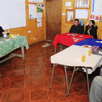 Reunión entre Autoridades se realiza en la Escuela La Montaña