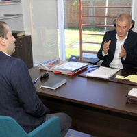 Seremi de Energía sostuvo reunión con el Alcalde Manuel Guzmán Aedo