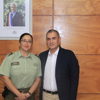 Primera mujer Carabinera en la historia de Ñuble visitó al Alcalde Manuel Guzmán Aedo