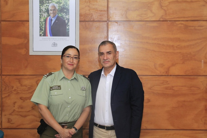 Primera mujer Carabinera en la historia de Ñuble visitó al Alcalde Manuel Guzmán Aedo 28-02-2019 (1)