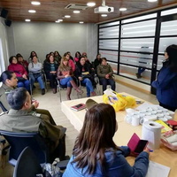 Reunión mensual de la Organización de la Mujer Rural de Pinto