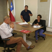Asistentes de la Educación y Delegados se reunieron con el Alcalde Manuel Guzmán