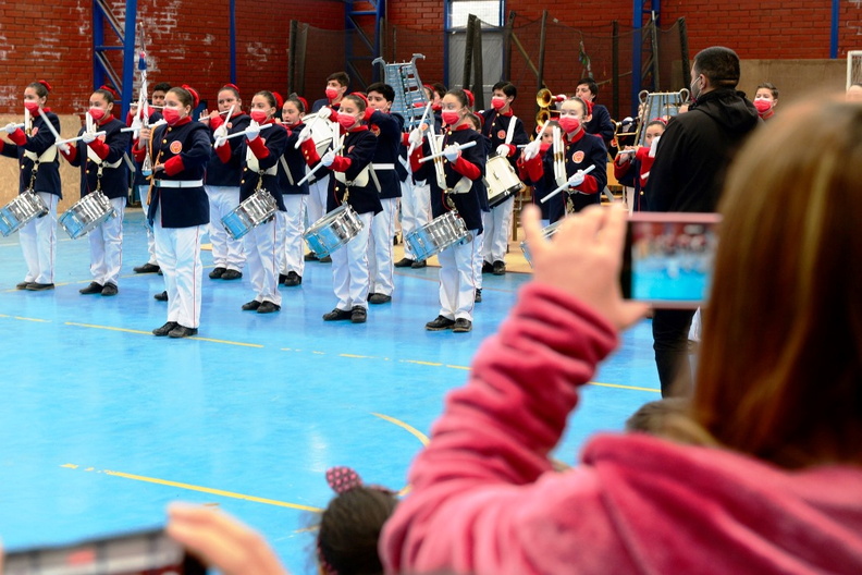 Banda escolar de Recinto y la Banda Instrumental de Suboficiales de Carabineros se presentaron en la escuela José Toha Soldevila 05-09-2022 (18)