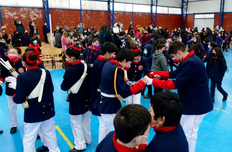 Banda escolar de Recinto y la Banda Instrumental de Suboficiales de Carabineros se presentaron en la escuela José Toha Soldevila 05-09-2022 (45)