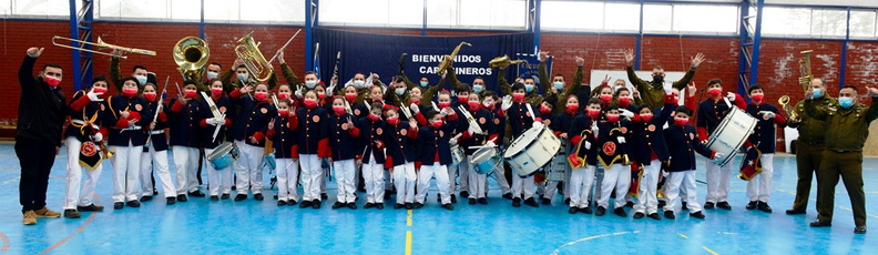 Banda escolar de Recinto y la Banda Instrumental de Suboficiales de Carabineros se presentaron en la escuela José Toha Soldevila 05-09-2022 (72)