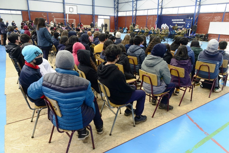 Banda escolar de Recinto y la Banda Instrumental de Suboficiales de Carabineros se presentaron en la escuela José Toha Soldevila 05-09-2022 (78)