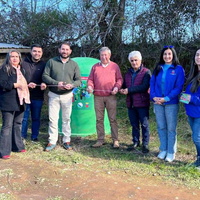 Inauguración de nuevos puntos para el reciclaje de vidrio en la comuna